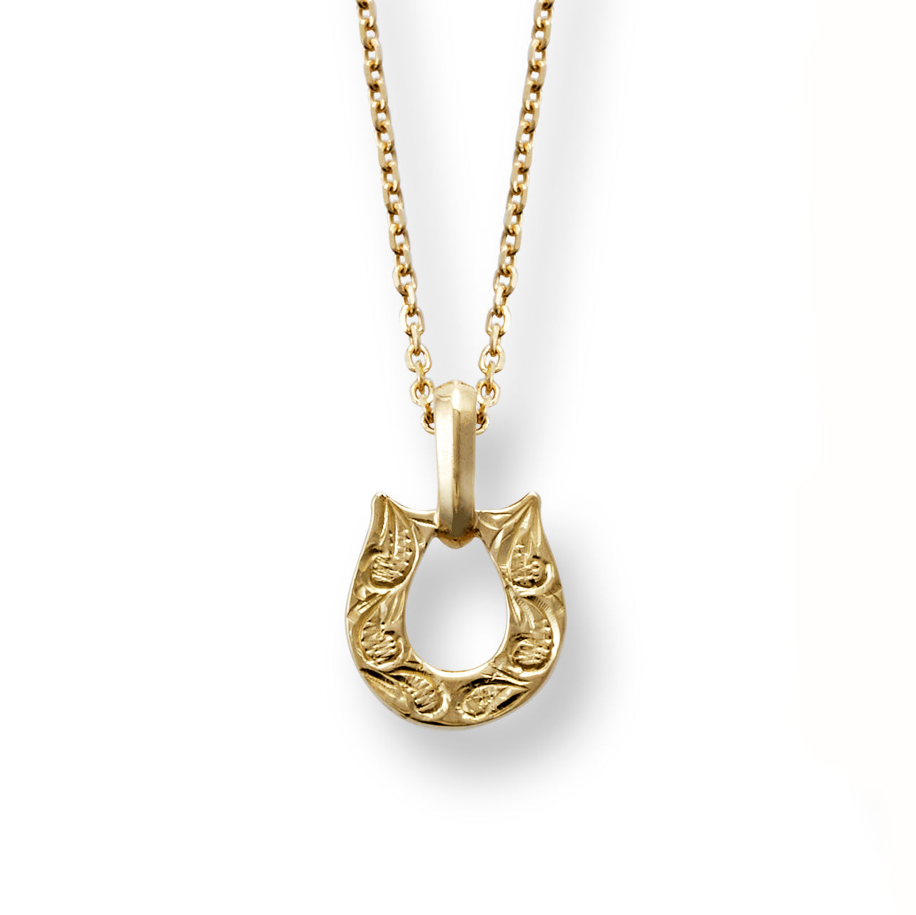 【10K Gold】Horseshoe Pendant top