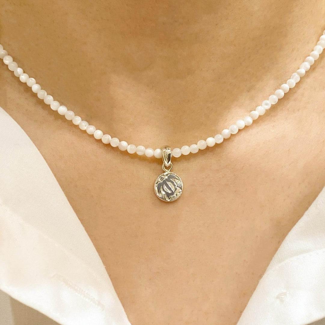 【Silver】Maile Honu Lina Pendant top