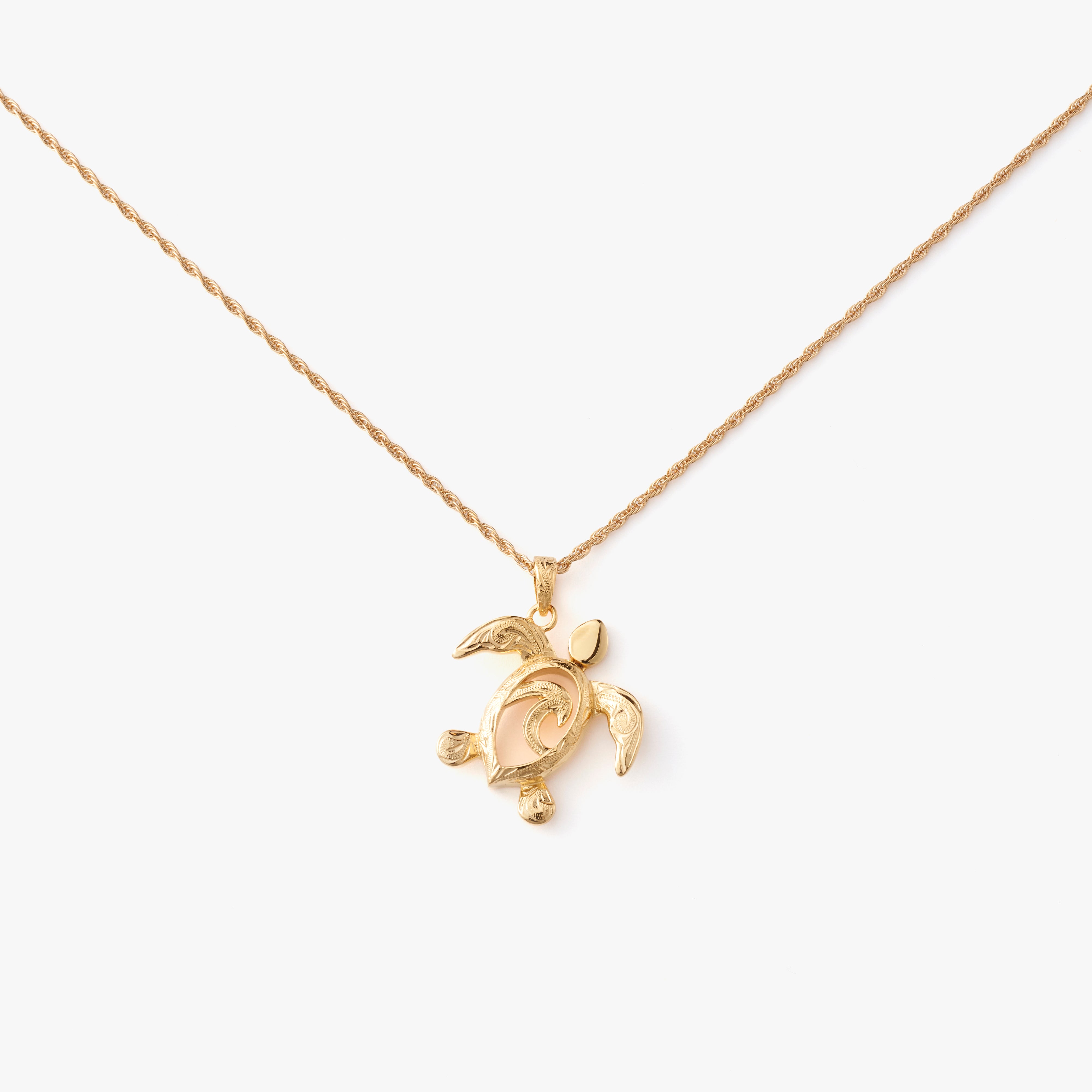 【Smart Wailea】 Wave Honu Pendant