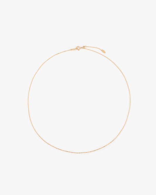 【10K Gold】あずきchain  0.28mm 45㎝(アジャスター付)