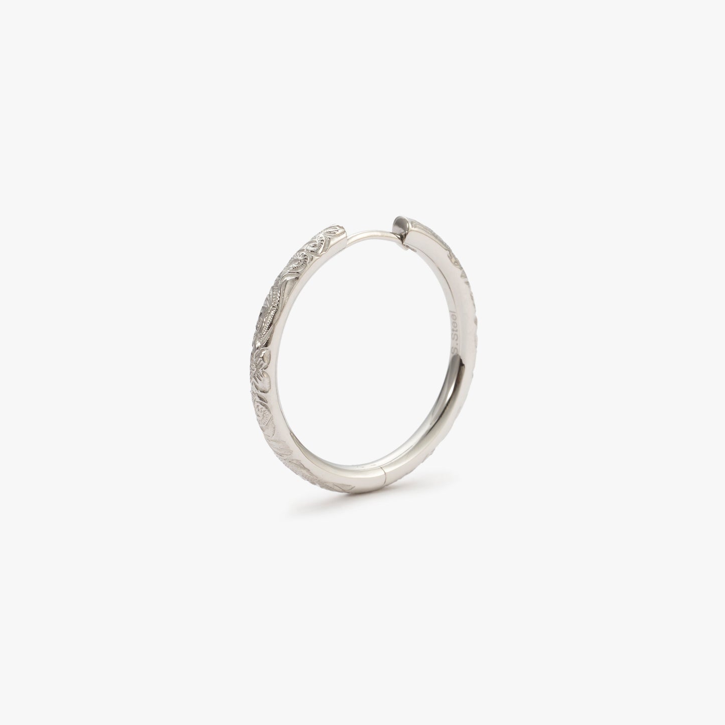 【Stainless】Big Hoop Pierce(片耳)