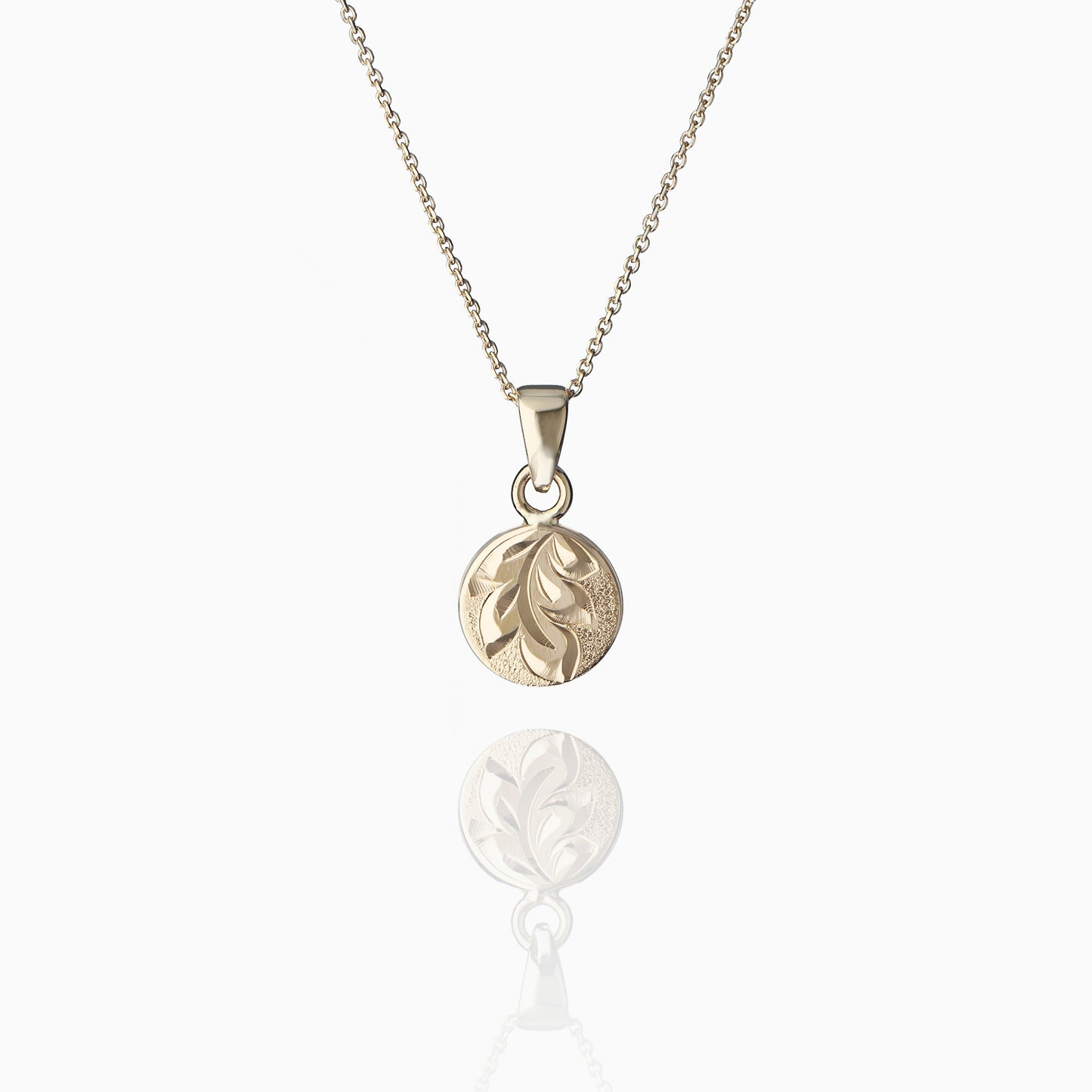 【14K Gold】Maile Lina Pendant top