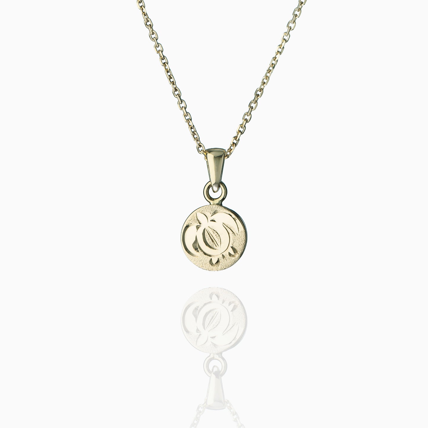 【14K Gold】Maile Honu Lina Pendant top