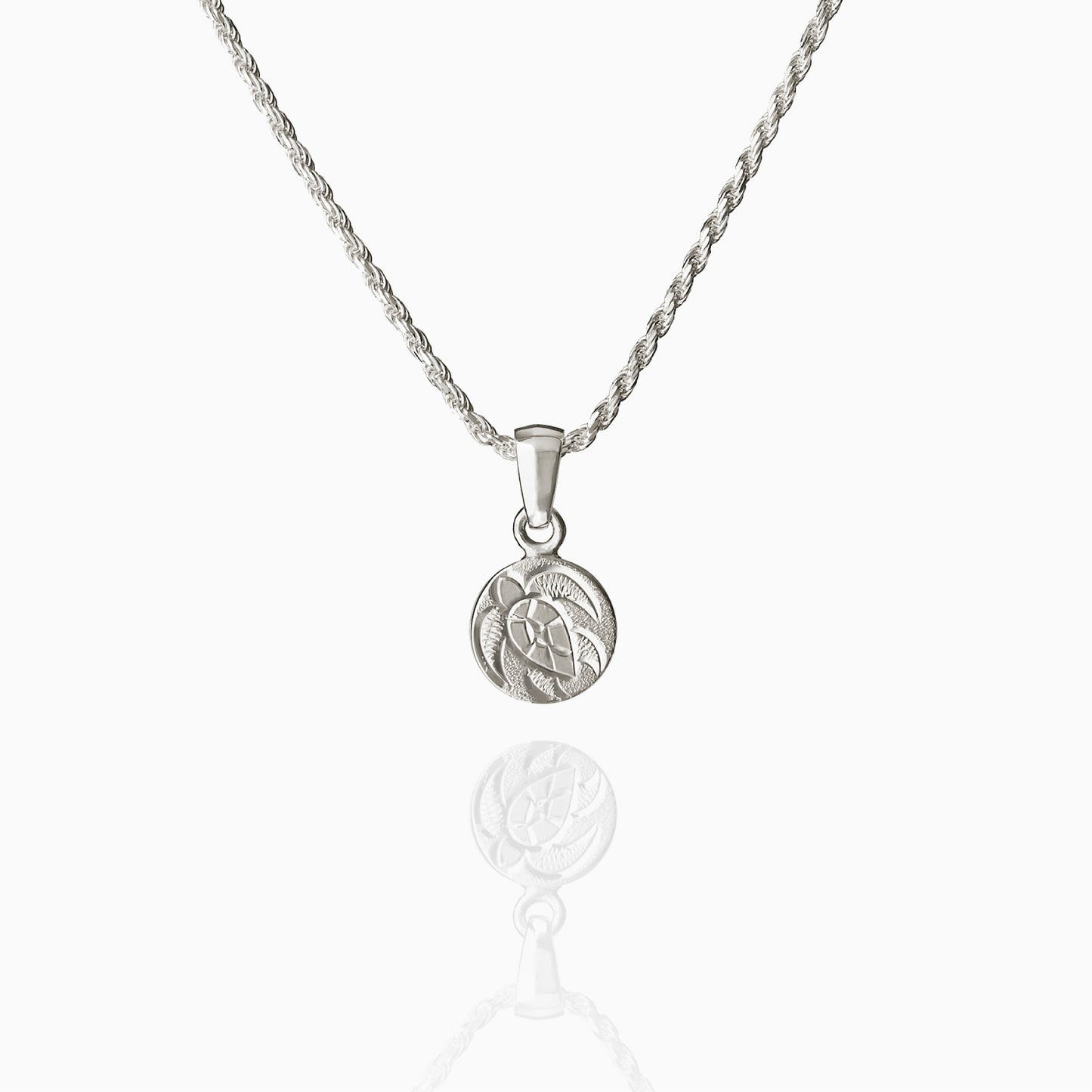 【Silver】Scroll Honu Lina Pendant top
