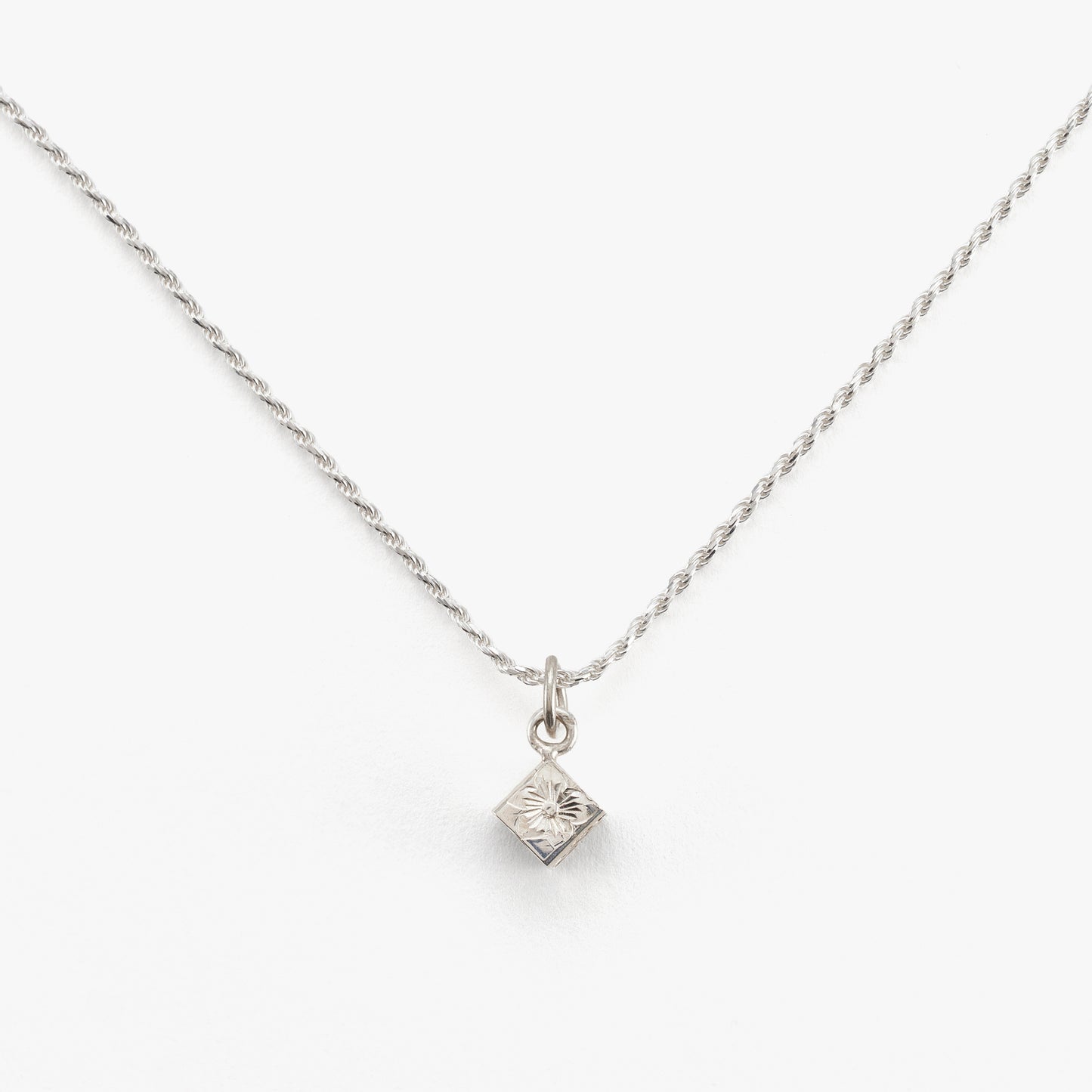 【Silver】Cube Pendant