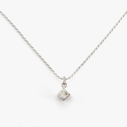 【Silver】Cube Pendant