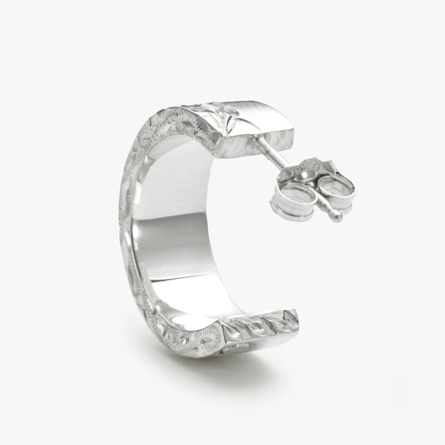 【Silver】Half Design Pierce
