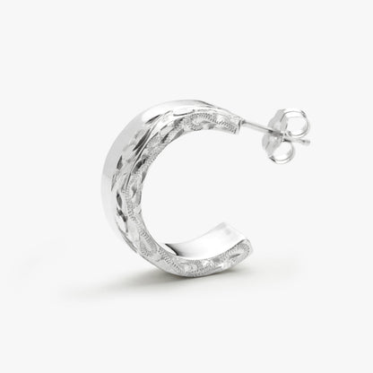 【Silver】Half Design Pierce