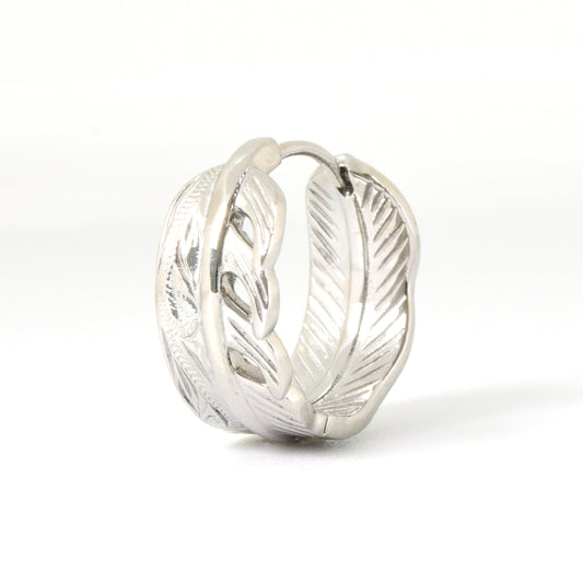 ★ステンレスセール商品★　Feather Pierce(片耳)