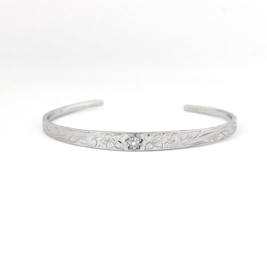 ★ステンレスセール商品★  Star Zirconia Bangle