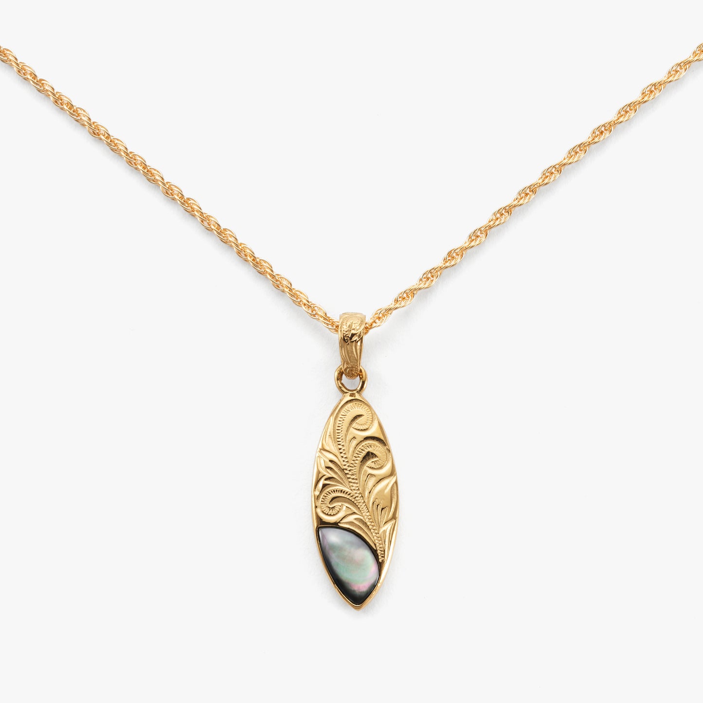 【Smart Wailea】 Surfboard Shell Pendant