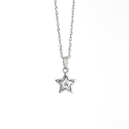 ★ステンレスセール商品★　Star Zirconia Pendant top