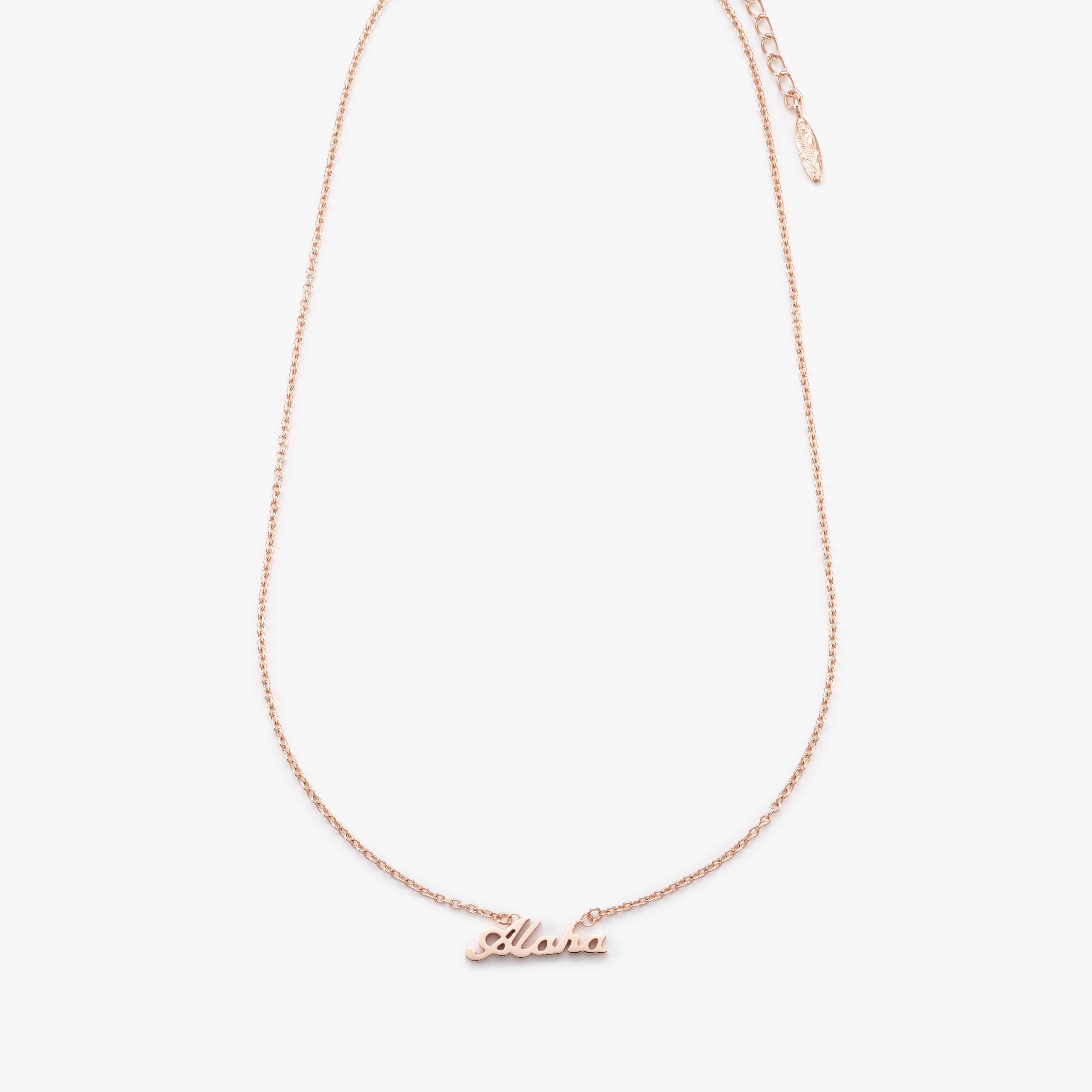 Wailea ローズゴールド ネックレス Smart Wailea】Aloha Necklace – wailea onlinestore