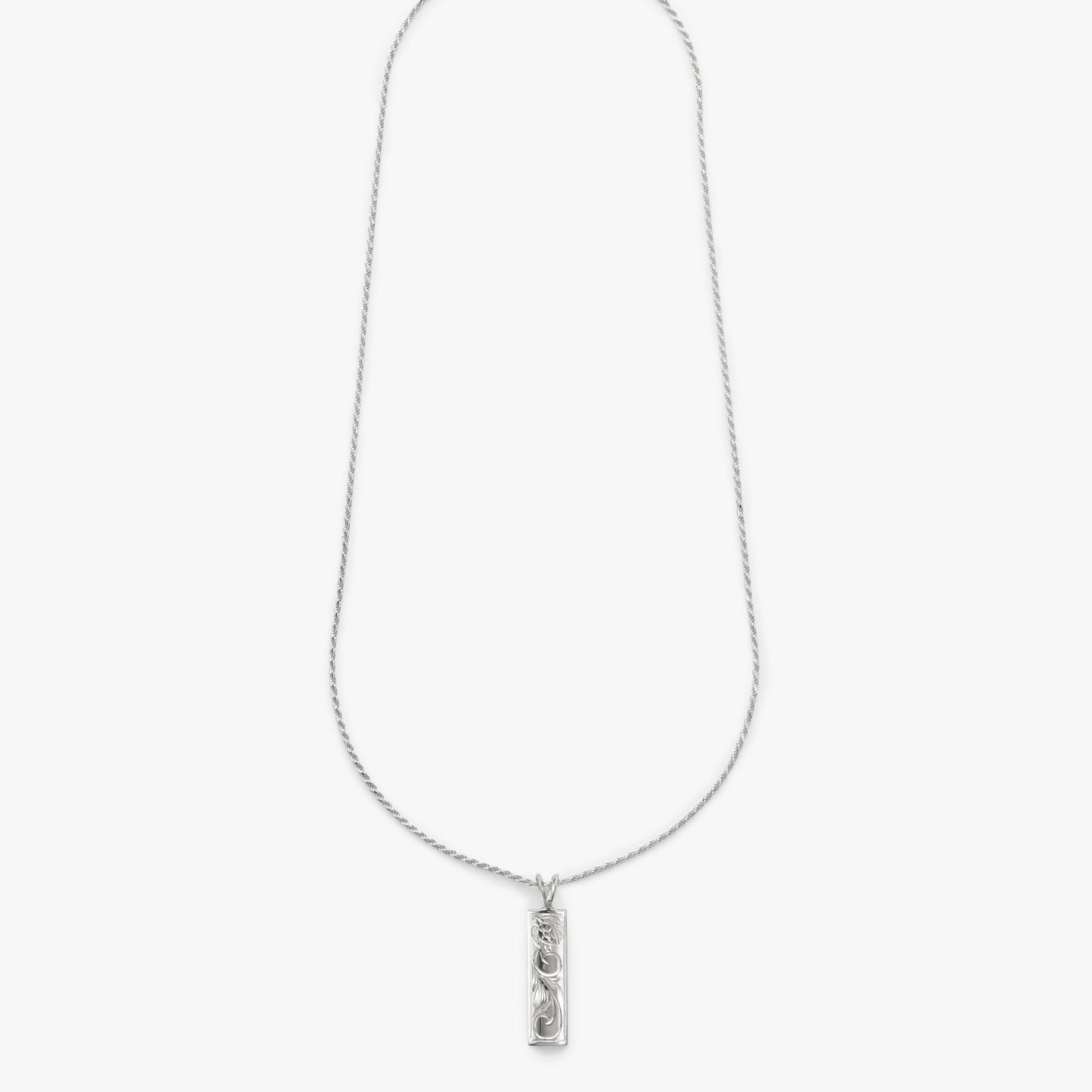 【Silver】Honu&Scroll Plate Pendant top（8㎜）