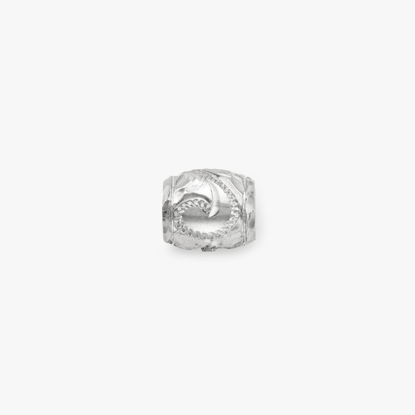 【Silver】Fancy wave Tube Pendant(Size:S)