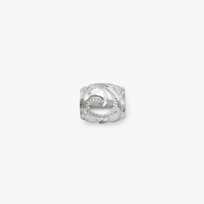 【Silver】Fancy wave Tube Pendant(Size:S)