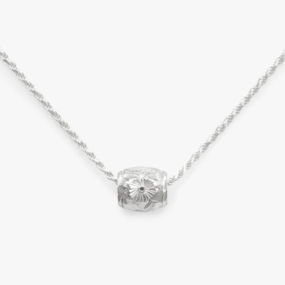 【Silver】Fancy wave Tube Pendant(Size:S)