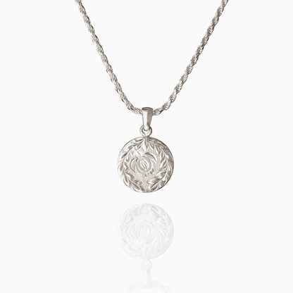 【Silver】Honu&Maile Lina Pendant top(16㎜)