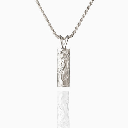 【Silver】Fancy Wave Plate Pendant(6㎜)